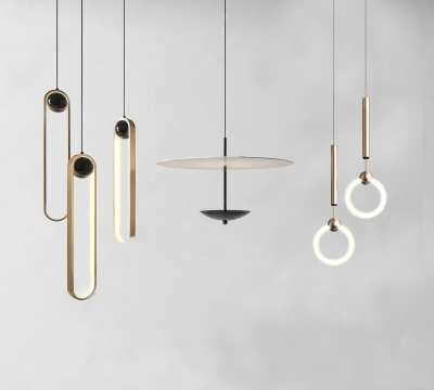 现代吊灯3D模型下载